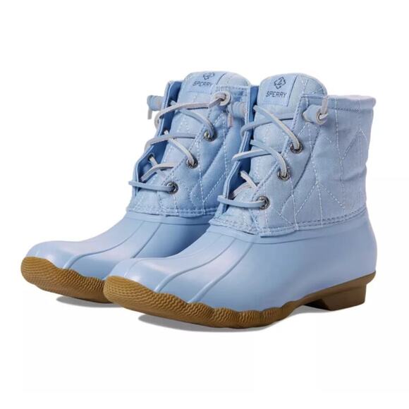 Sperry Top-Sider Saltwater Wool Blue Duck Boots Women's Size 6.5 M - Picture 1 of 4